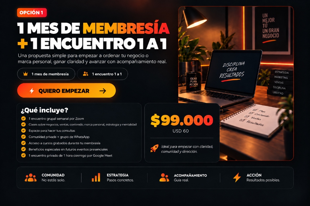 Opción 1: Empezá a moverte